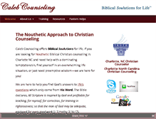 Tablet Screenshot of calebcounseling.org